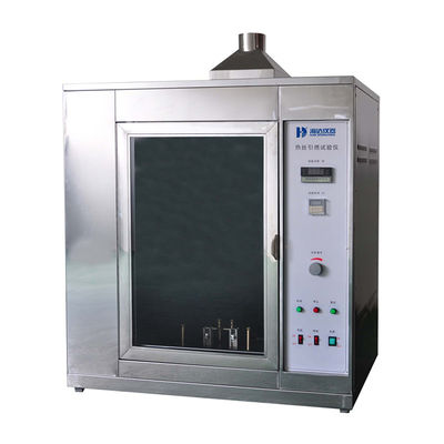 Laboratuvar Deneme Ekipmanı Yangın Tehlikesi Değerlendirme / Sıcak Tel Alevlendirme Deneme Makinesi Ni80/Cr20 IEC60695-2-20