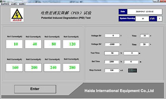 PV Potansiyel İndüklü Bozulma PID Test Makinesi Fotovoltaik Modül Nemli ve Yüksek Sıcaklıklı Simülasyon Test Ekipmanı