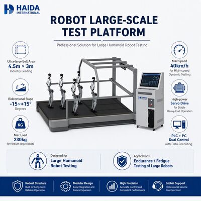 İnsanoid Robot Büyük Ölçekli Test Platformu Kemeri 230kg Yük 40km/h İki yönlü Eğim Dayanıklılık Yorgunluk Test Ekipmanı