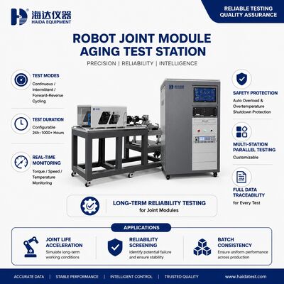 Robot Eklem Modülü Yaşlanma Test İstasyonu Dayanıklılık Test Makinesi Aktuatör Yaşam Testi 24h 1000h Sürekli Aralıklı Bisiklet