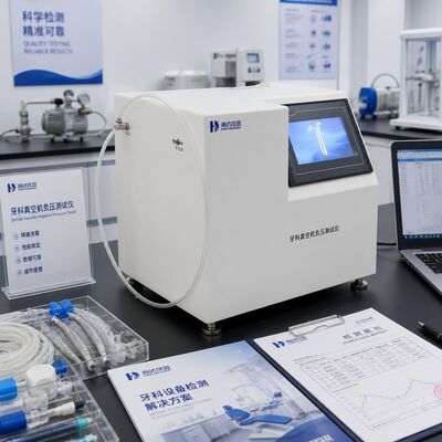 Diş Vakum Negatif Basınç Test Cihazı Vakum Ölçer Makinesi Diş Aspirasyon Sistemi Test Ekipmanları Yüksek Hassasiyet -94 kPa