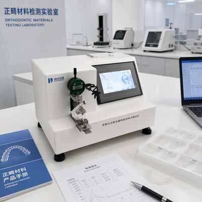 Diş Aparey Kenetleme Kuvveti Test Cihazı Şeffaf Aparey Test Makinesi Ekipmanı Ortodontik Kuvvet Ölçer 0.001N Çözünürlük Hassasiyeti