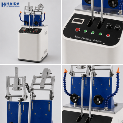 HAIDA Shoe Flexing Tester Shoe and Sole Flex Resistance Testing Machine GB T 3903.1 Standard Shoe Testing Equipment
