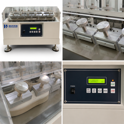Bitmiş Ayakkabı Bükme Test Cihazı Ayakkabı Tabanı Esneklik Direnci Test Makinesi 4 Test Parçası LCD Sayaç Ayakkabı Test Ekipmanı
