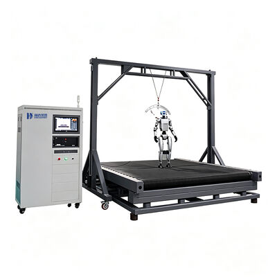 HD Robot Dinamik Test Platformu Yürüme Stabilite Test Makinesi Ekipmanı Ayarlanabilir Eğim 0 20 Derece Hız Kontrolü 0 18 km/sa