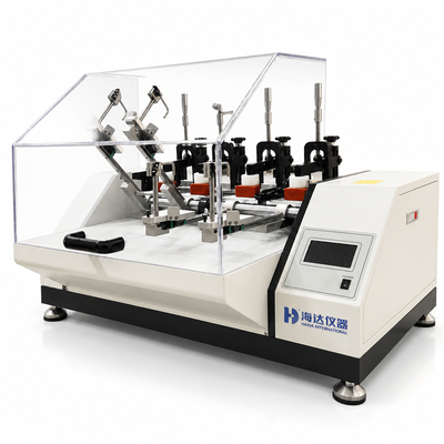 HAIDA Bitmiş Ayakkabı Esnetme Test Cihazı SATRA TM92 Ayakkabı Esneme Direnci Test Makinesi 4 İstasyon LCD Sayacı Ayakkabı Test Ekipmanı